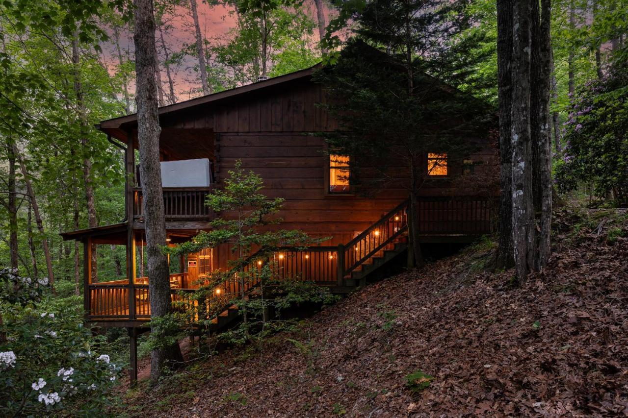 Secluded Sunrise Ridge-10 Min From Blue Ridge, King Beds, Hot Tub, 2 Porches, Fireplace Wood Burning, Mountain View, Cozy Exterior foto